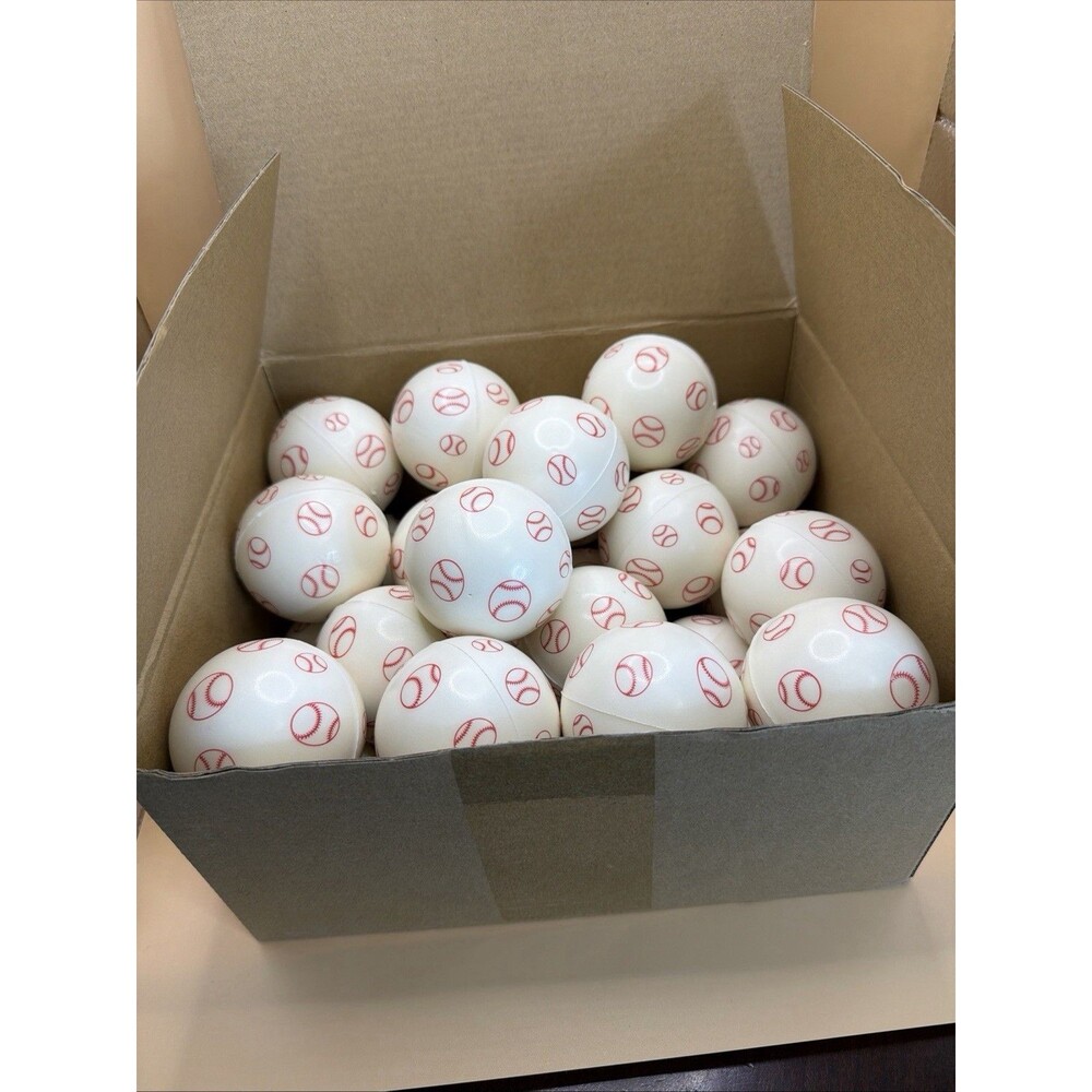 Lot Of 30 Rubber Baseballs 2.5 Inches NEW